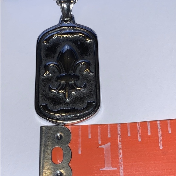 Stainless Steel Men's Ring Pendant/ Chain 24" - Picture 8 of 8